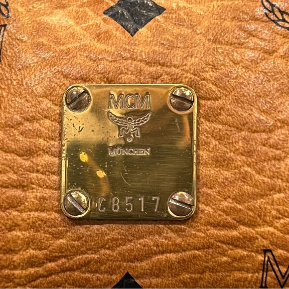 MCM Mini Visetos Boston With Strap Bag - Picture 3 of 11